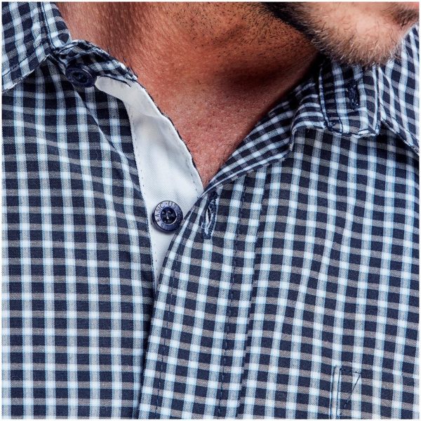 Mens Long Sleeve Kenton Shirt - Navy - Image 5
