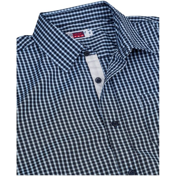 Mens Long Sleeve Kenton Shirt - Navy - Image 2